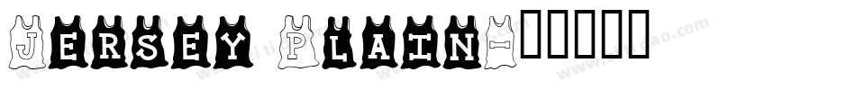 Jersey Plain字体转换